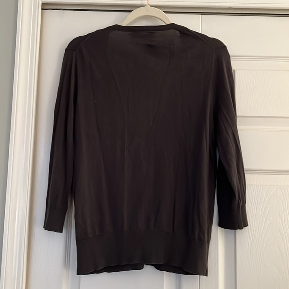 Old Navy Gray V-Neck Cardigan with Beaded Trim - Picture 7 of 7